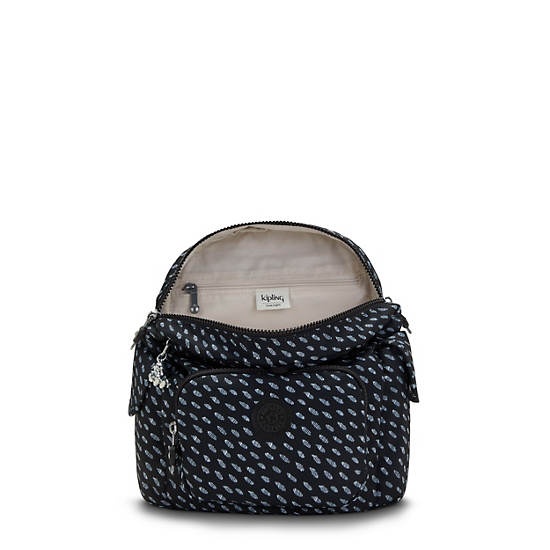 Kipling City Pack Mini Classic Printed Hátizsák Kék | HU 1482BE